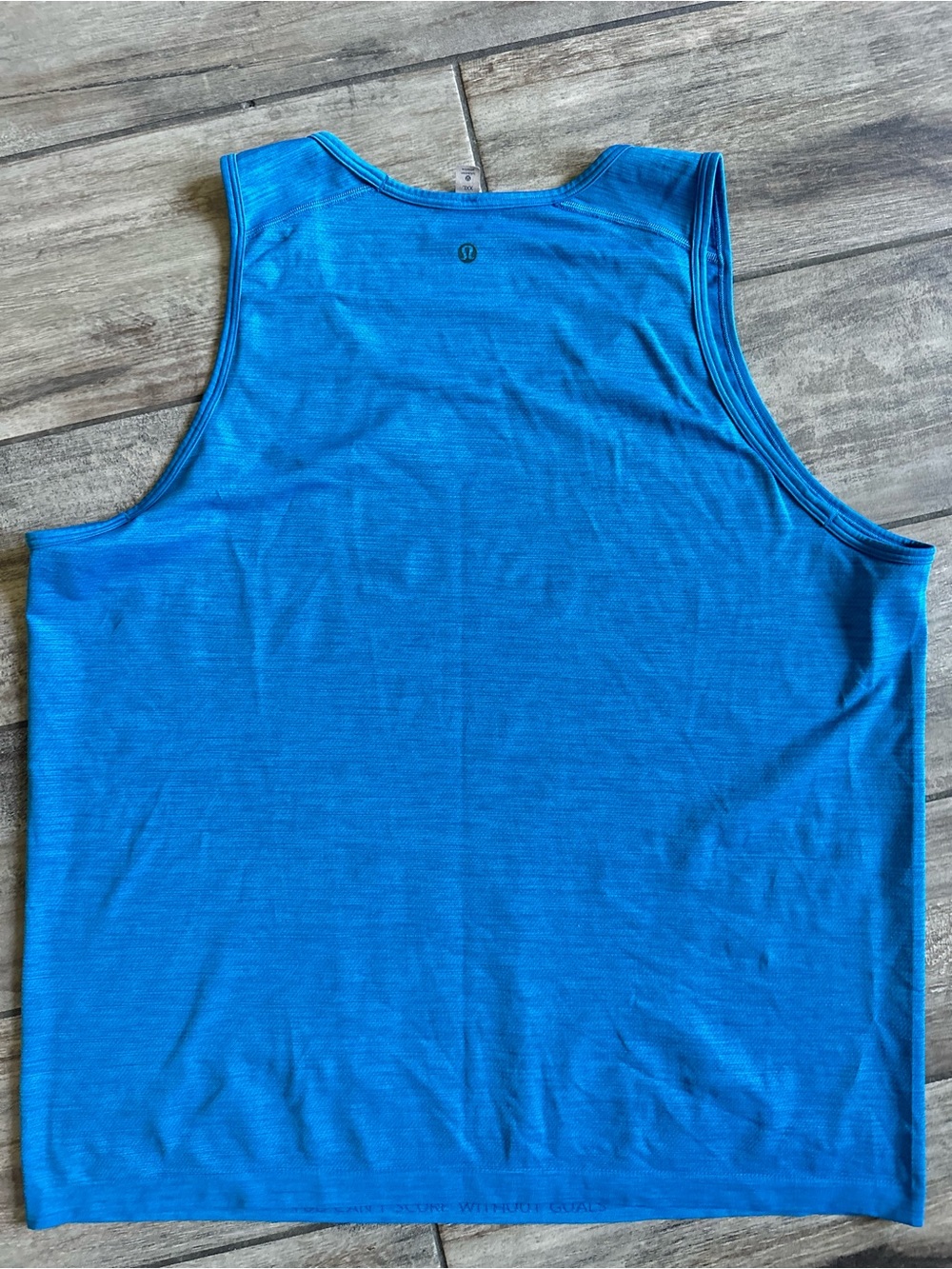 lululemon athletica Men's Bright Blue Performance Tank - Picture 4 of 5